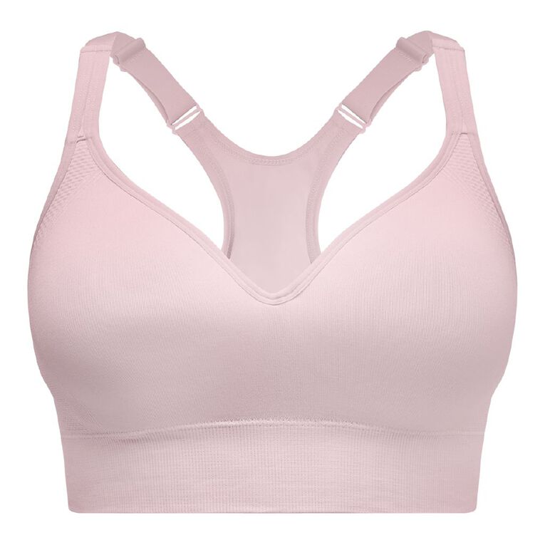 Active Intent Women's Racer Back Sports Bra, Pink Light, hi-res
