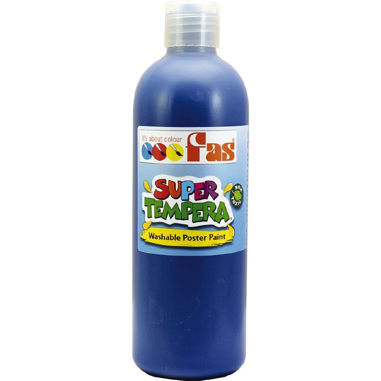 FAS Paint Super Tempera Blue Mid 500ml, , hi-res