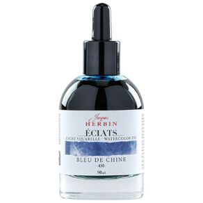 Jacques Herbin Eclats Watercolour Ink 430 50ml China Blue Blue