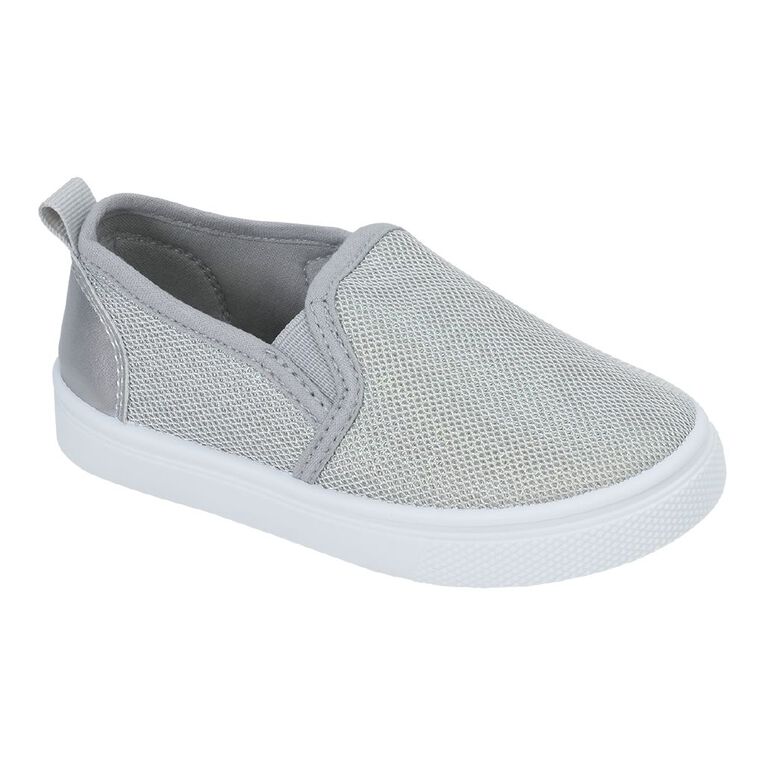 Young Original Junior Kids' Slip-on Shoes, Silver, hi-res
