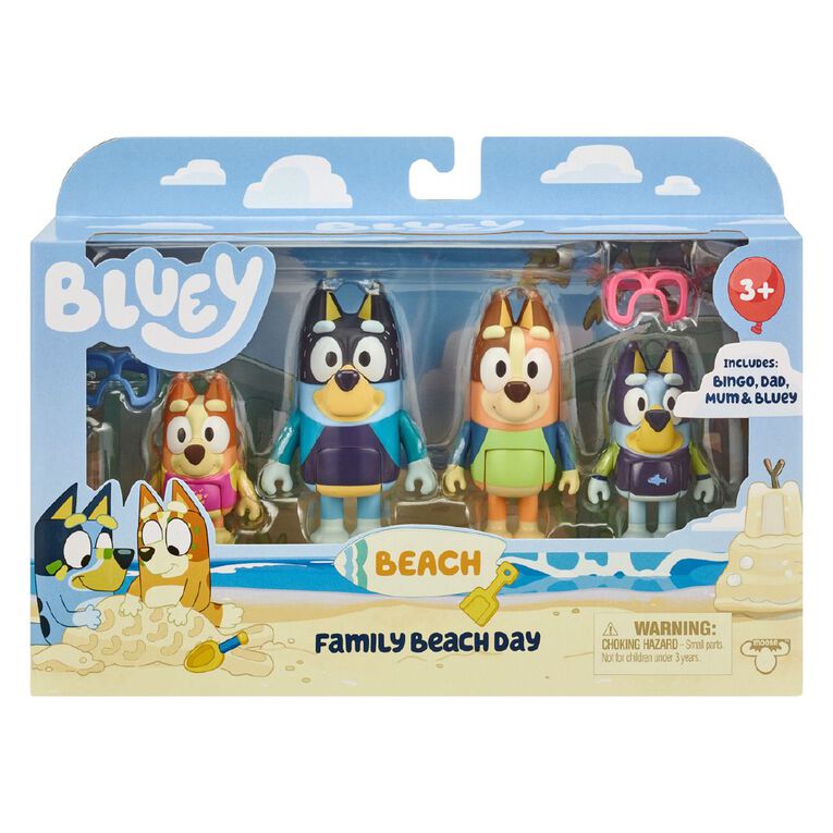 Bluey Figure 4-Pack Assorted, , hi-res