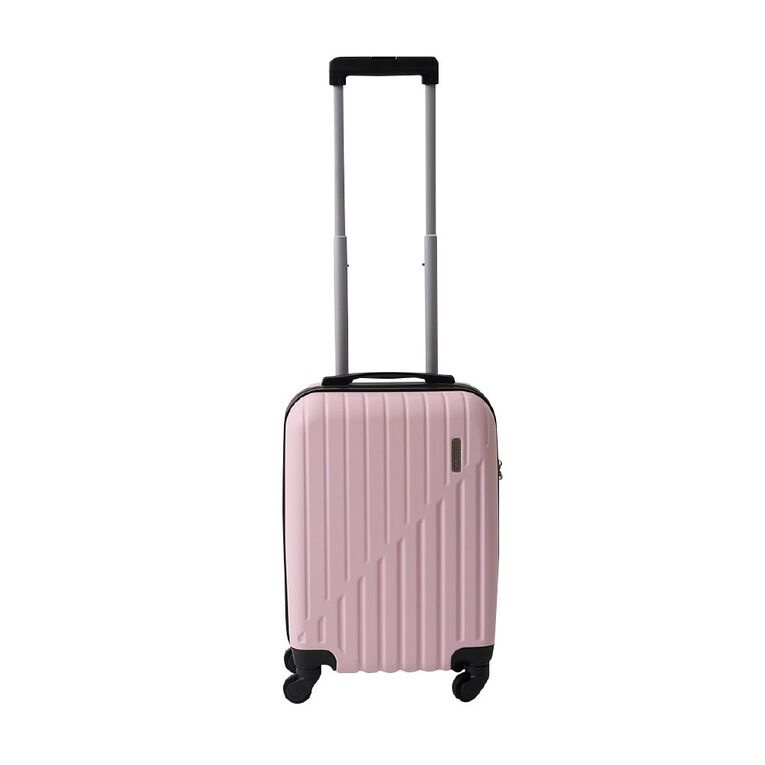 Living & Co Hard Textured Suitcases 2 Piece Set Pink, , hi-res