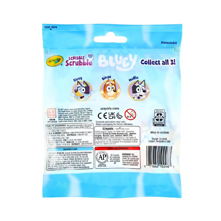 Crayola Scribble Scrubbie Pets Bluey, , hi-res
