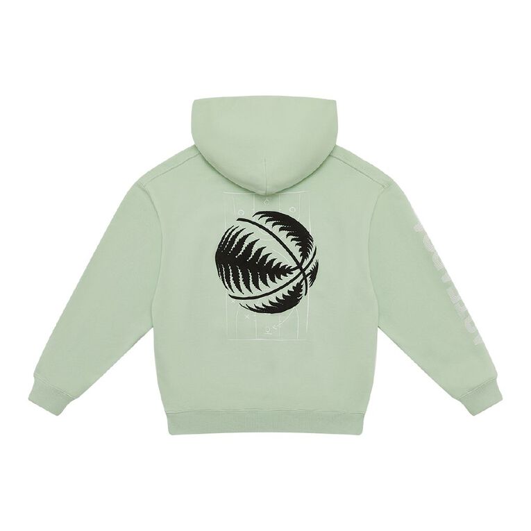 Basketball NZ Boxy Hoodie, Green Light, hi-res