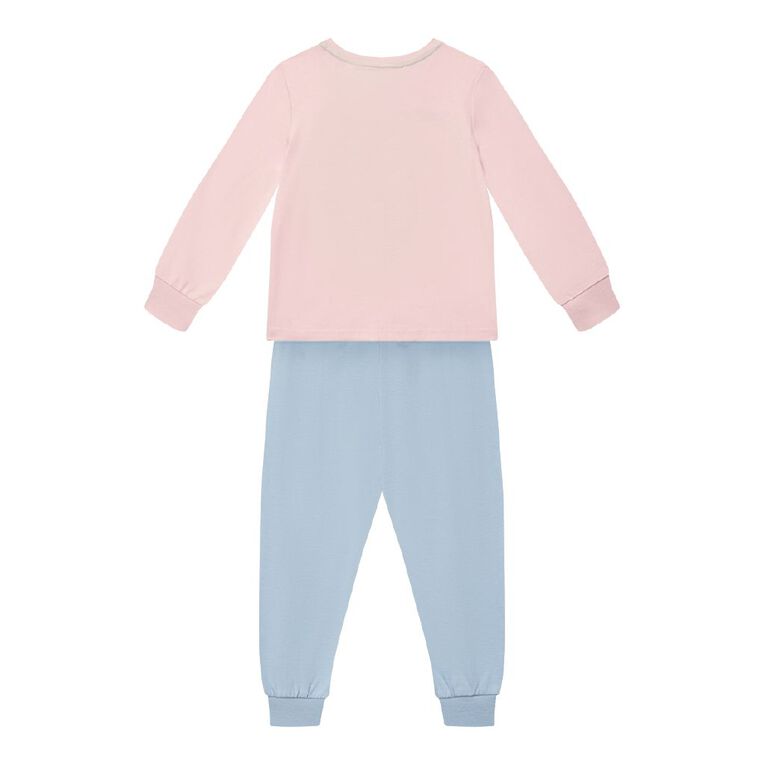 Minnie Mouse Girls' Long Sleeve Knit Pyjama Set, Pink Light, hi-res