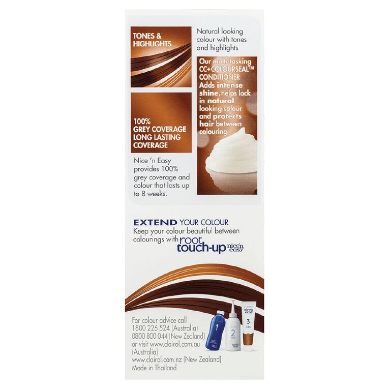 Clairol Nice N Easy Permanent Hair Colour Light Brown 6, , hi-res