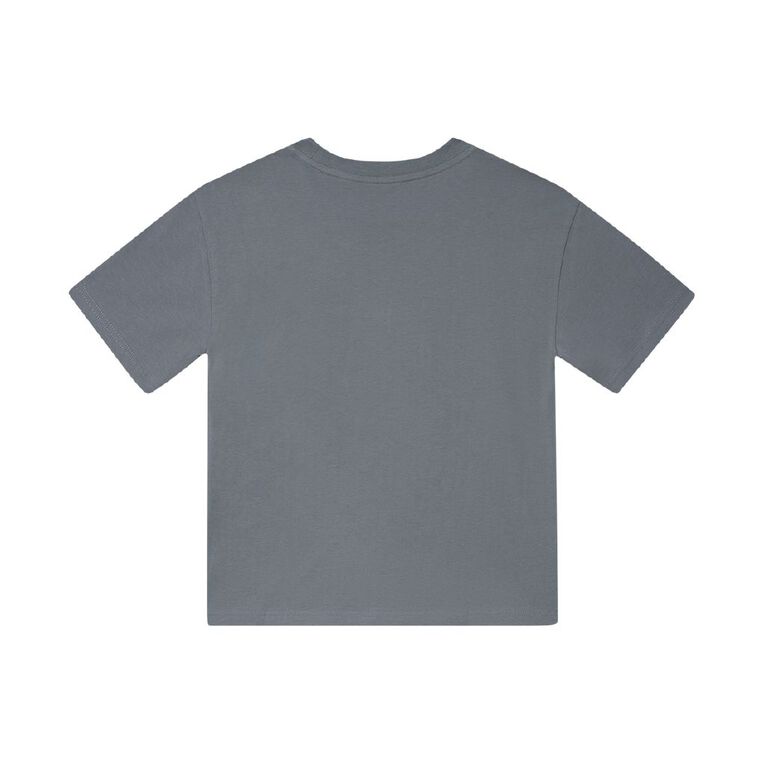 Young Original Short Sleeve Print Tee, Grey Mid, hi-res