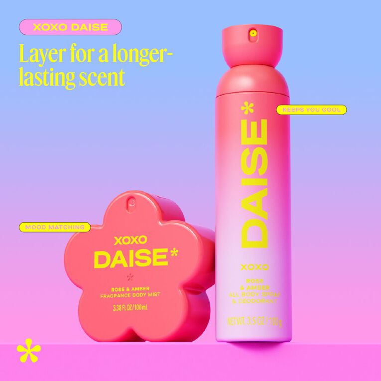 Daise Fragrance Body Mist Rose & Amber, , hi-res
