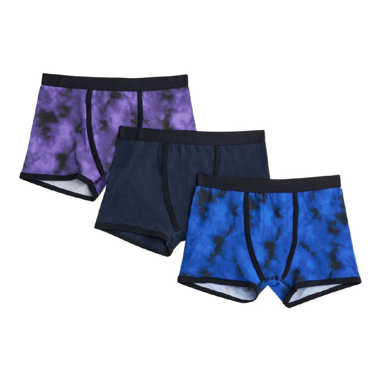 H&H Kids' Trunks 3 Pack, Black, hi-res