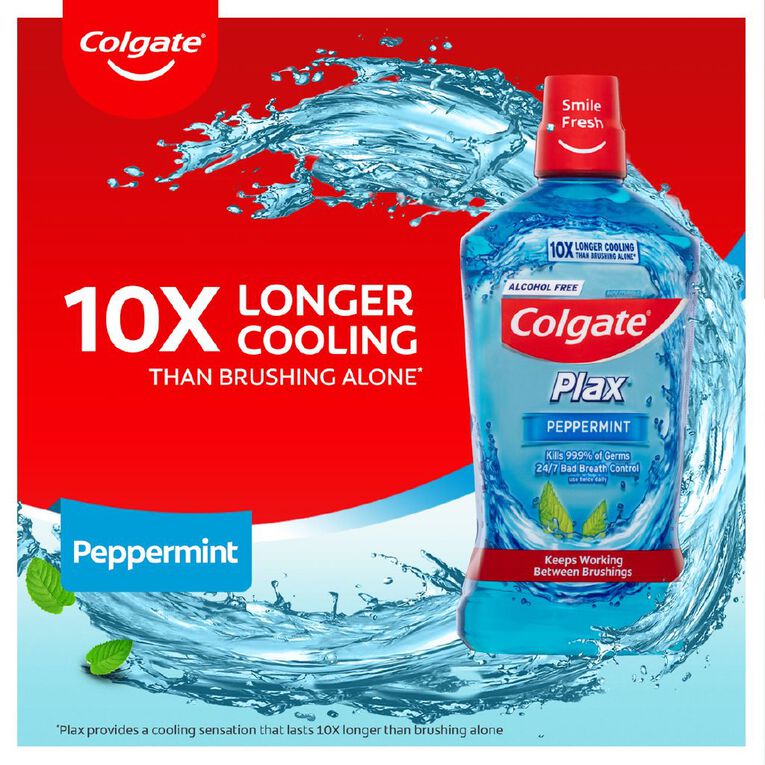 Colgate Plax Peppermint Mouthwash 500ml, , hi-res