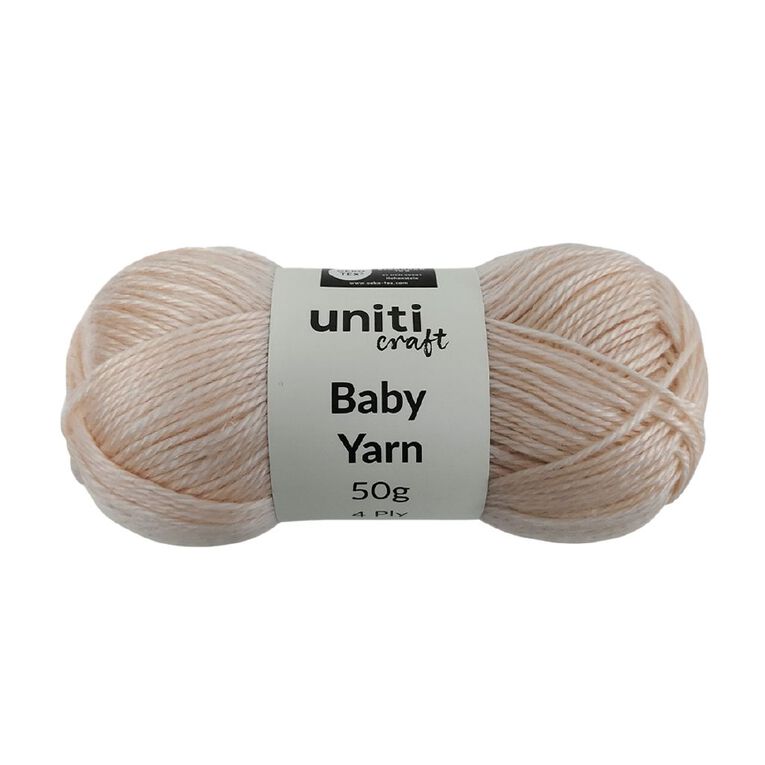 Uniti Yarn Baby 50G Pastel Pink, , hi-res