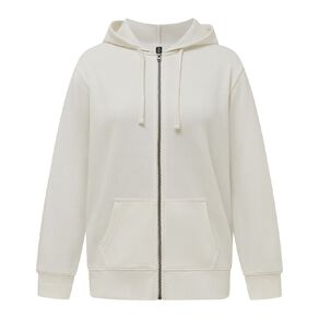 H&H Women's Zip-Thru Washed Hoodie