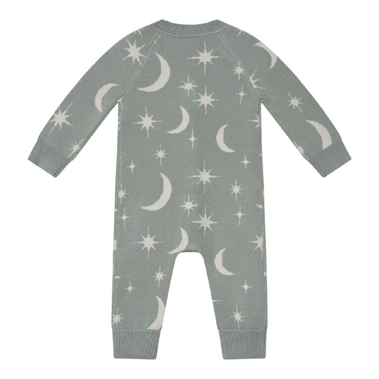 Young Original Babies' Knitted Romper, Green Light, hi-res