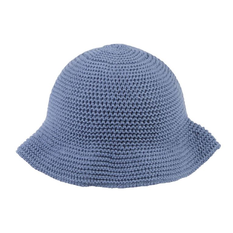 Young Original Infants' Crochet Bucket Hat, Blue Light, hi-res