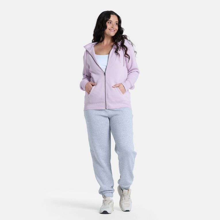 H&H Women's Zip-Thru Hoodie Sweat, Purple Light, hi-res