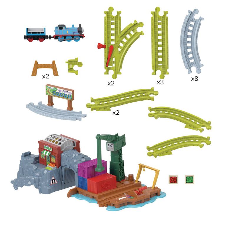 Thomas & Friends Motorised Cranky at the Docks Trackset, , hi-res