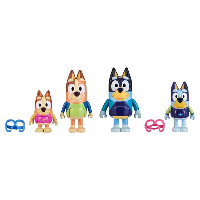 Bluey Figure 4-Pack Assorted, , hi-res