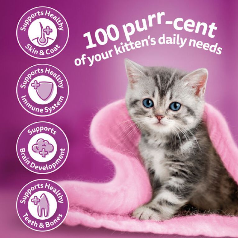 Whiskas Kitten Dry Cat Food Chicken & Tuna Bag 800g, , hi-res