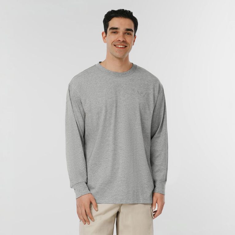 Garage Men's Heavyweight Boxy Tee, Grey Marle, hi-res