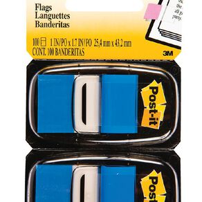 Post-It Flags Blue 2 Pack Blue Mid