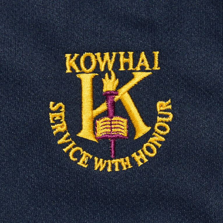 Schooltex Kowhai Intermediate PE Tee with Embroidery, Navy/Gold, hi-res