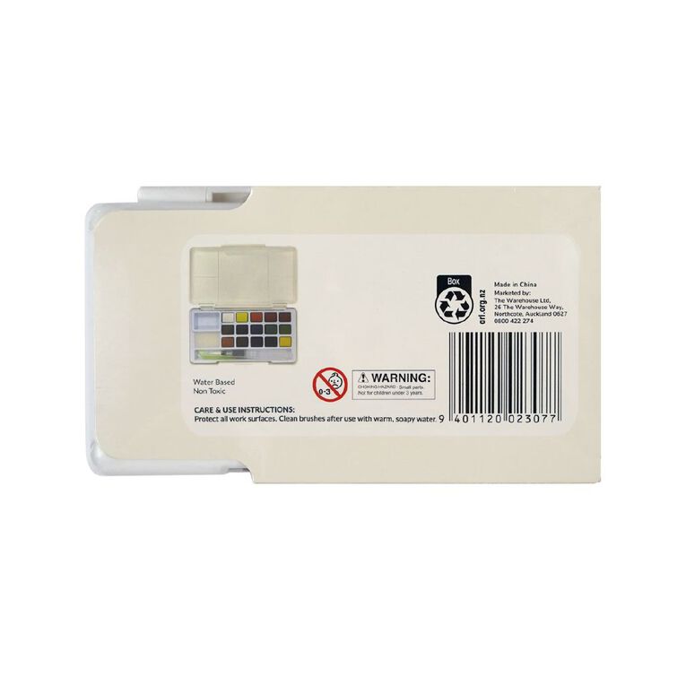 Uniti Watercolour 15 Pan Set With Brush, , hi-res