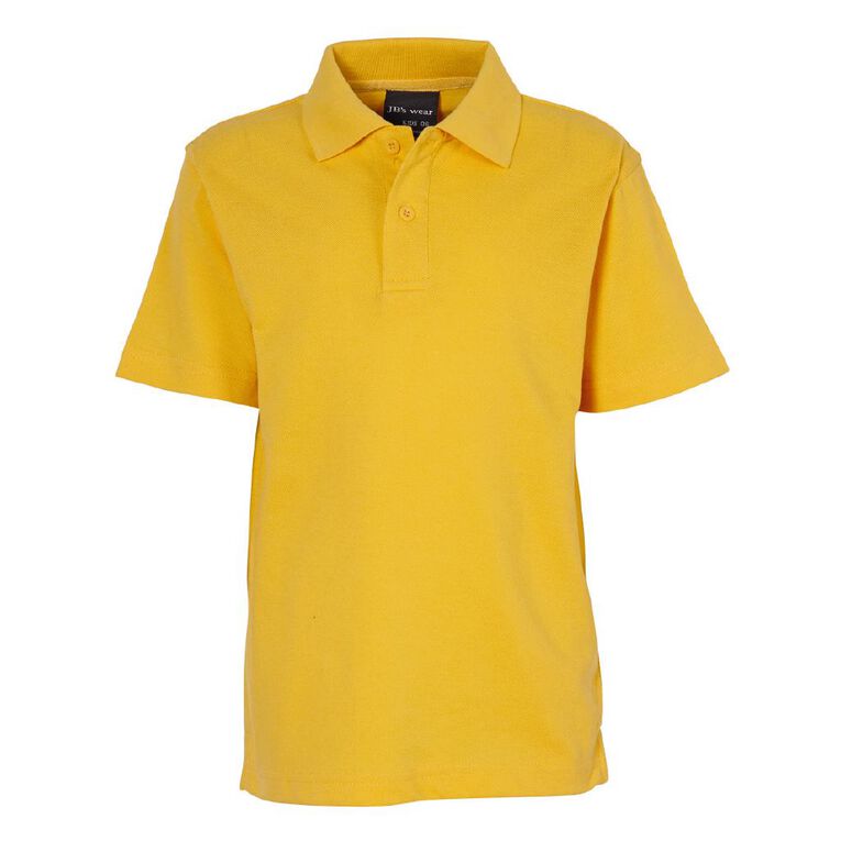Schooltex Short Sleeve Polo, Gold, hi-res