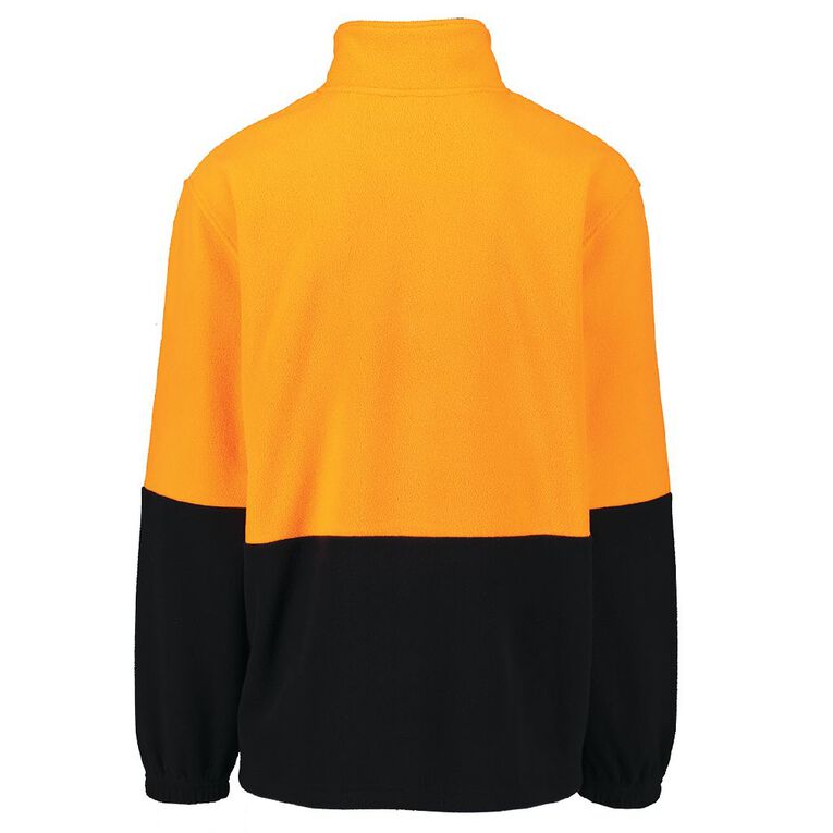 Rivet 1/4 Zip High Visibility Day Compliant Sweatshirt, Orange, hi-res