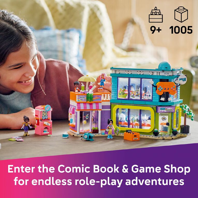 LEGO Friends Comic Book and Game Store 42674, , hi-res