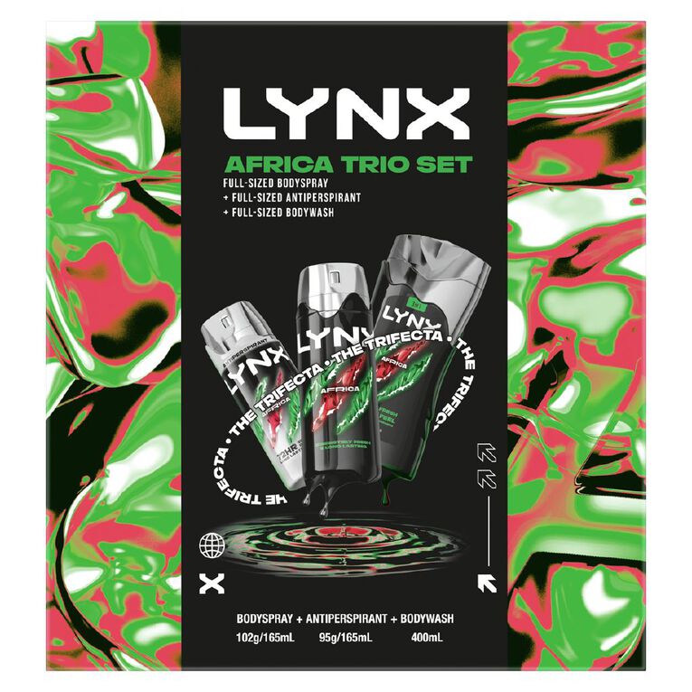 Lynx Africa Trio Gift Set, , hi-res