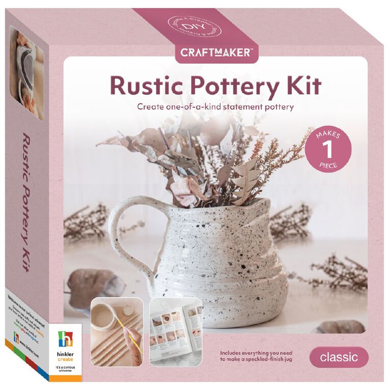 Craft Maker Craft Maker Rustic Pottery Kit, , hi-res