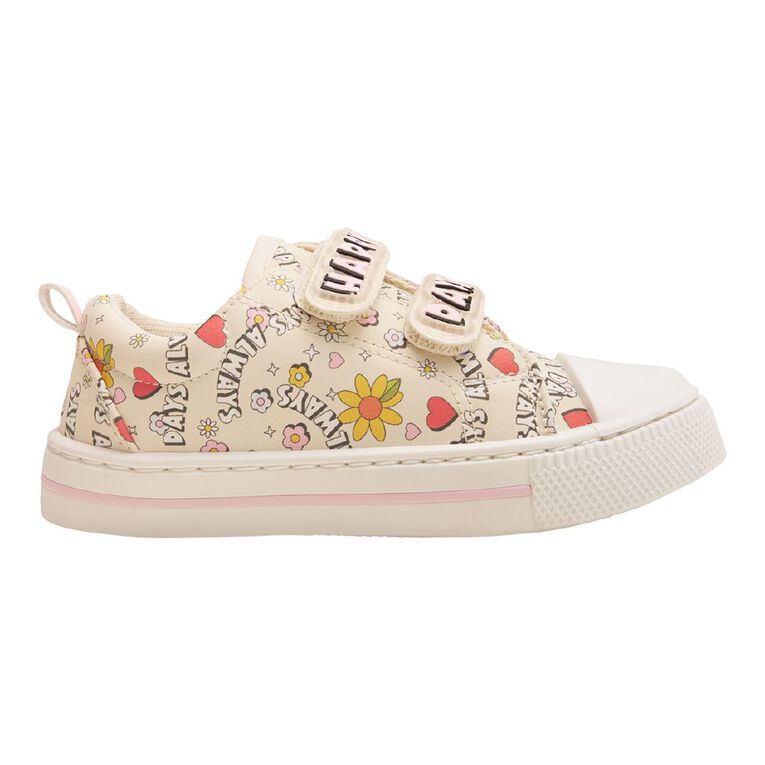Young Original Junior Kids' Aruba Sneakers, Cream, hi-res
