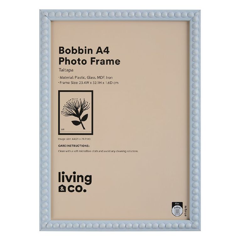 Living & Co Bobbin Frame Blue A4, , hi-res