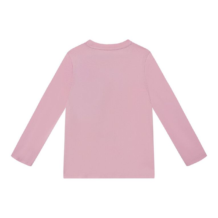 Young Original Long Sleeve Printed Tee, Pink Light, hi-res