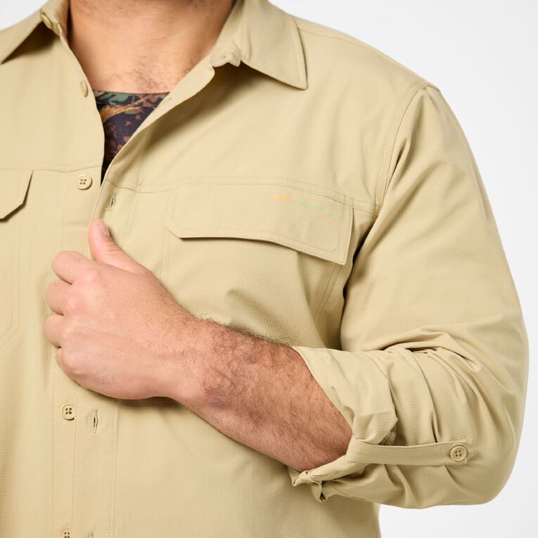 Back Country Men's Long Sleeve Lightweight Shirt, Brown Light, hi-res