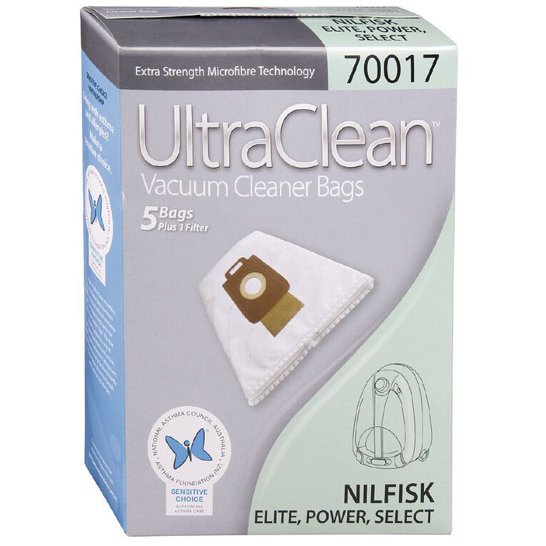 Ultra Clean Vacuum Bags For Nilfisk Power/Elite/Select 5 Pack, , hi-res