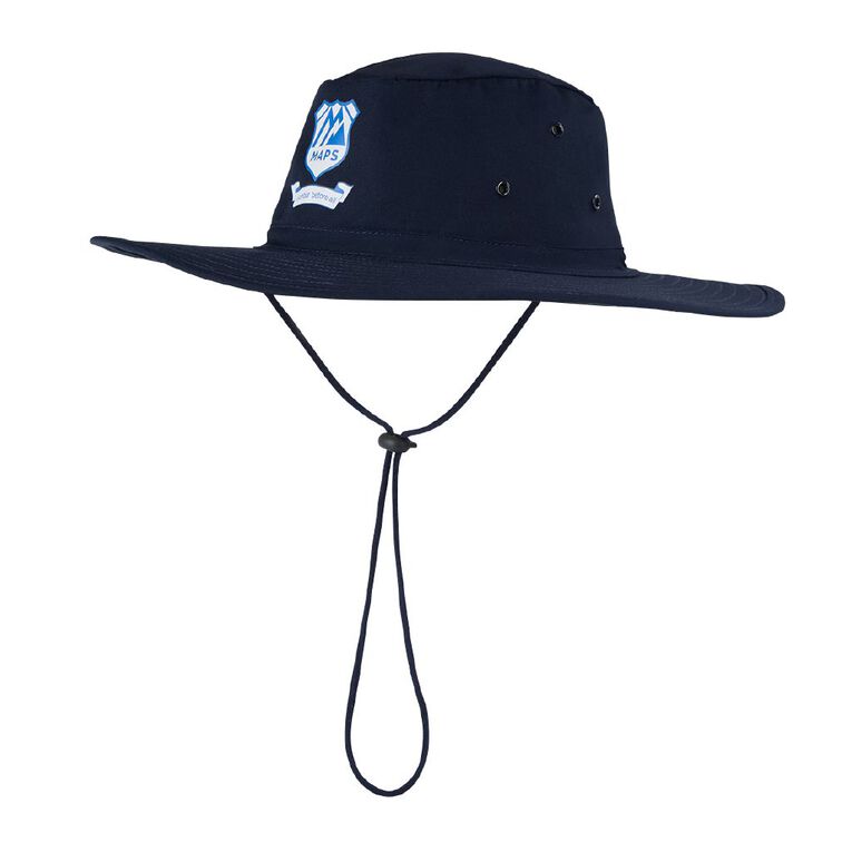 Schooltex Mt Albert School Aussie Hat with Transfer, Navy, hi-res