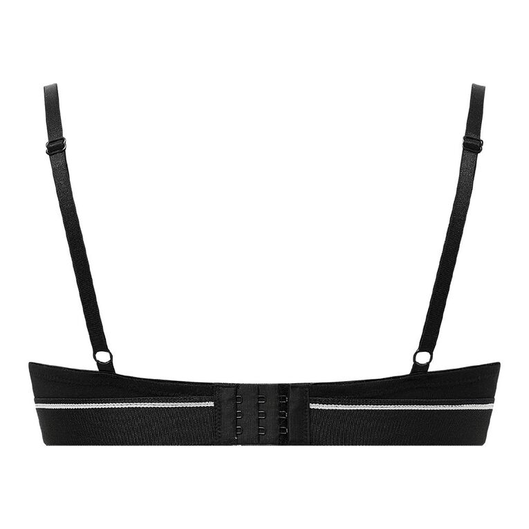 H&H Women's Basic Wide Band T-Shirt Bra, Black, hi-res
