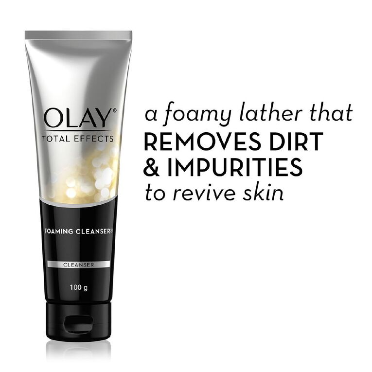 Olay Total Effects Foam Cleanser 100ml, , hi-res
