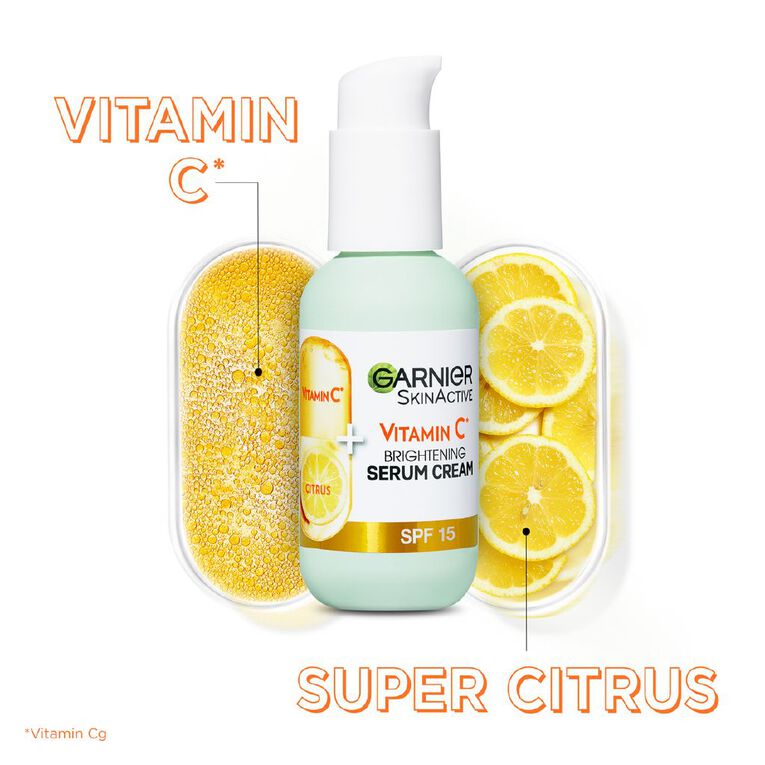 Garnier Vitamin C Serum in Cream SPF 15 30ml, , hi-res