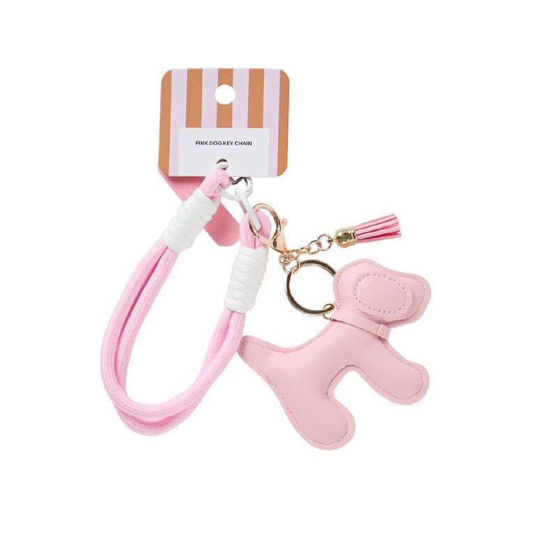 Pink Dog Key Chain, , hi-res