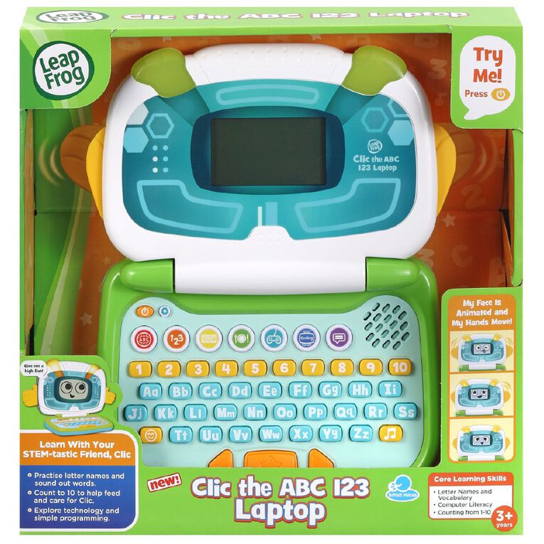 Leap Frog Clic ABC 123 Laptop, , hi-res