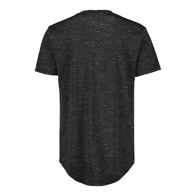 Garage Men's Crew Neck Short Sleeve Space Dye Tee, Black/White, hi-res
