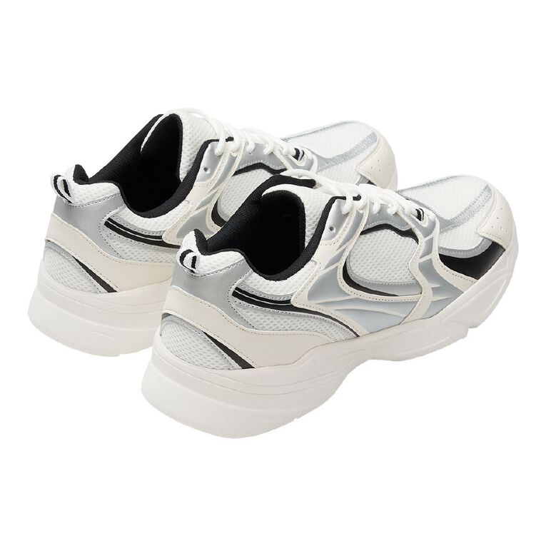 Active Intent Men's Flex Force Trainers, White, hi-res