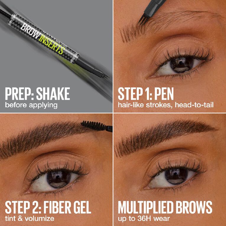 Maybelline Brow Insert Soft Brown 2, , hi-res