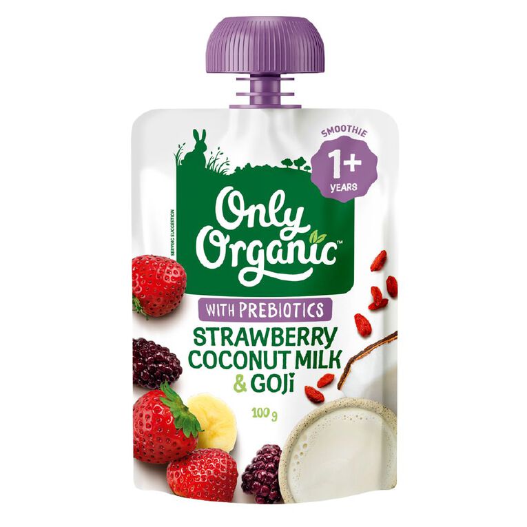 Only Organic Strawberry Coconut Milk & Goji 1+ Years, , hi-res