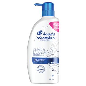 head & shoulders clean & balanced shampoo for clean scalp 660 ml