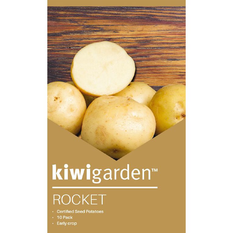 Kiwi Garden Seed Potato Rocket 10 Pack, , hi-res