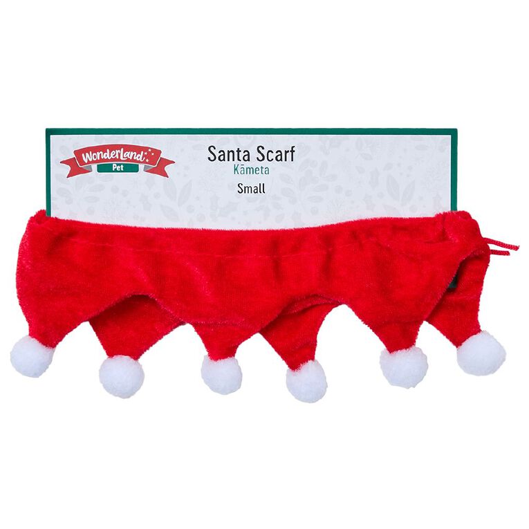 Wonderland Pet Santa Scarf Small, , hi-res