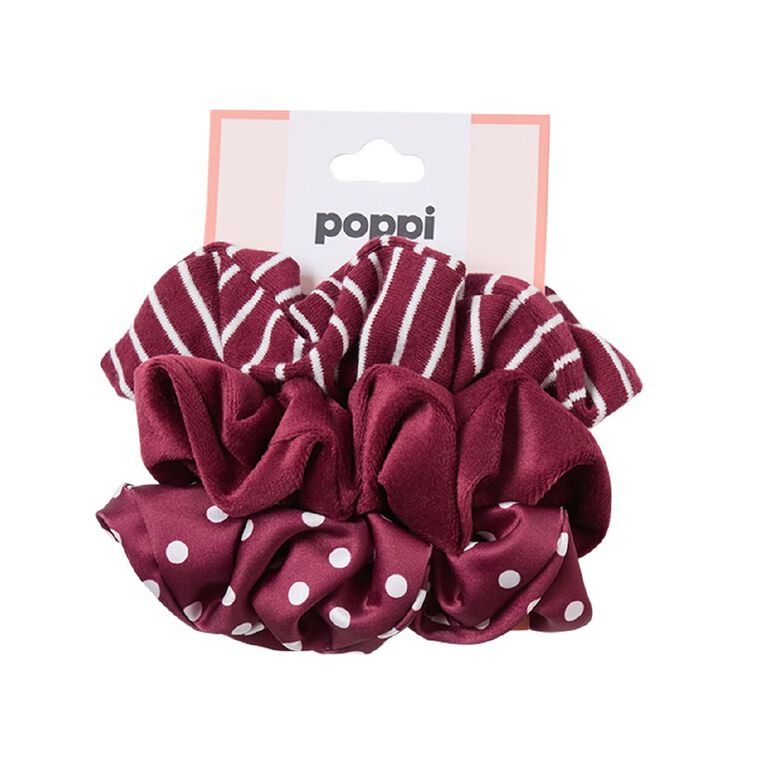 Poppi Scrunchie Cherry 3 Pack, , hi-res
